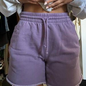 Aritiza TNA Cozy Fleece Boyfriend Mid Thigh Sweatshort